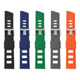 Correa Reloj Caucho Fkgj  Variedad Colores 20mm 22mm