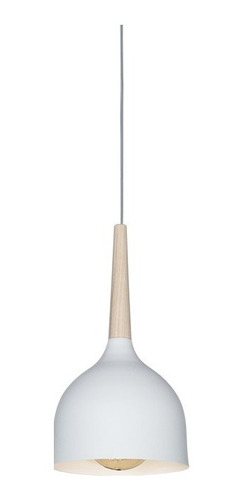 Lampara Colgante Nórdico 1 Luz Madera Led E27 Vg