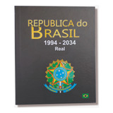 Álbum De Luxo Para Moedas Do Plano Real - 1994 Ate 2034