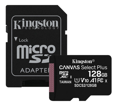 Cartão Memória Micro Sd Kingston 128gb Microsd 100mbs E Adap