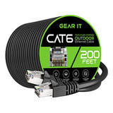 Cable Ethernet Cat6 Exterior 200ft Ftp, Cobre Puro,