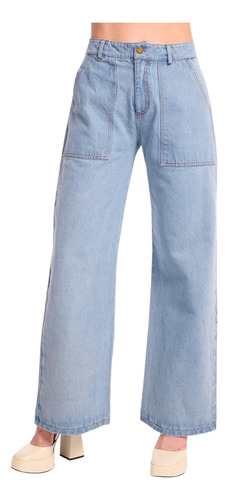 Pantalon Jeans Mom Fit Tiro Alto Stretch Devendi Denim Co.