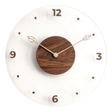 Reloj De Pared Redondo De Madera, Reloj De Pared Grande,