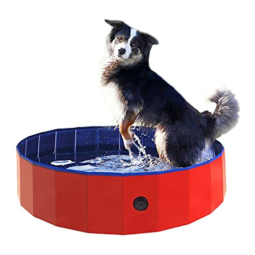 Piscina Perros Plegable Portable Del Perro De Piscina P...