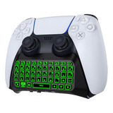 Keyboard For Ps5 Controller With Green Backlight, Bluetooth 