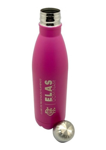 Garrafa Santos Oficial Inox Rosa Sereias Da Vila - 750ml 