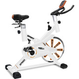 Bicicleta Spinning 770 Blanca Rueda Hierro 8 Kg Sacrifice Sp