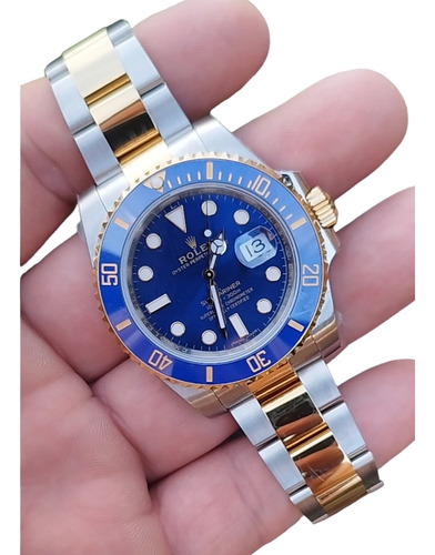 Reloj  Compatible Con No Rolex Submariner Bitono Blue