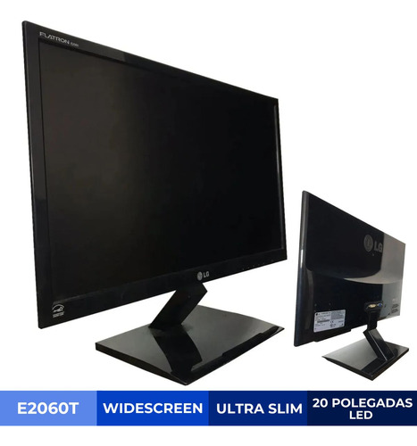 Monitor Ultra Slim LG Flatron Widescreen 20 Polegadas + Nfe