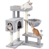 Rabbitgoo Cat Tree Cat Tower With Adjustable Base, Small Cat