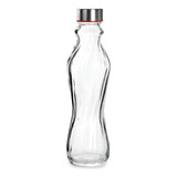 Botella De Vidrio Lazo De 500 Ml Y Tapa Acero Inox Ibili Color Transparente