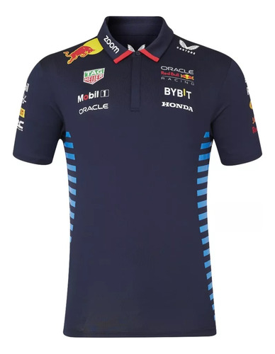 Camiseta Polo Red Bull Racing Oficial 2024 Fórmula 1 Orig.