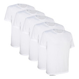 Kit 5 Camisetas Masculinas Fitnnes Básica Academia Antisuor