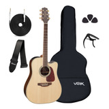 Kit Violão Takamine Elétrico Folk Gd71 Com Capa E Acessórios