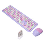 Cubierta Silenciosa Para Teclado Y Ratón, 2,4 G, Multicolor