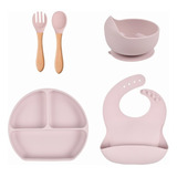 Ay) Silicone Baby Bibs Dinner Plate Sucker Bowl