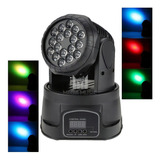 2 Mini Moving Head Wash 18 Quadrileds Rgbw Iluminação Dj 110v/220v