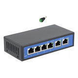 Switch Poe 6 Puertos Ubiquiti-mikrotik, Sin Fuente