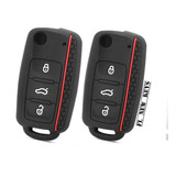 2 Fundas Silicon Llave Volkswagen Jetta Golf Beetle Bora 