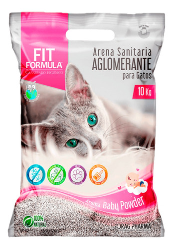 Fit Fórmula Arena Sanitaria Aglomerante Baby Powder 10kg L&h