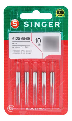 Agulha Industrial 6120-06 Overloque/interloque Bola - Singer