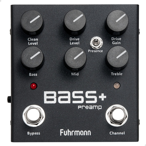 Pedal De Efeito Profissional Fuhrmann De Baixo Bass+ Preamp