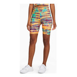 Puma Bikers Short De Licra Tie Dye Para Dama, Algodón