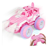 1 Coche De Control Remoto Rosa Para Niñas,escala 1:16rc Jeep