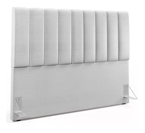 Cabeceira Casal Cama Box Dália 140cm Corino Branco