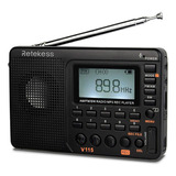 Radio  Retekess V115 V115 Digital Portátil Color Negro