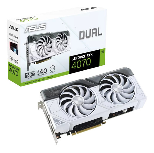 Tarjeta De Video Asus Dual-rtx4070-12g-white 12gb Oc Gddr6x