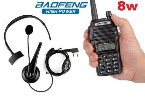 8w Radio Baofeng Uv-82 Hp Vhf/uhf Máxima Potencia + Micro