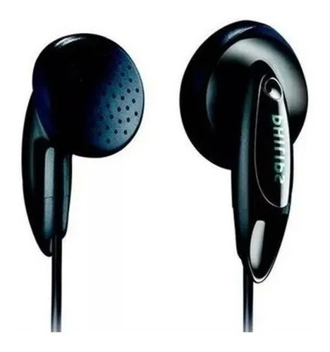 Headphone Fone De Ouvido Philips Preto Cabo 1m She-1350