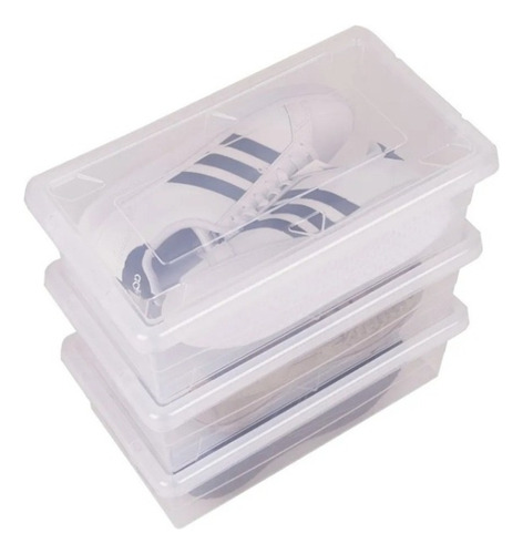 Caja Organizadoras Zapato Multiuso Plastico Con Tapa X3un