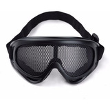 Óculos De Segurança Tático Com Tela Metálica - Airsoft