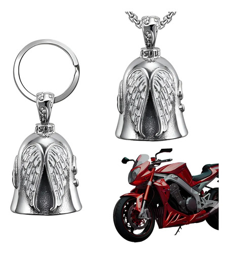 2 Pcs Amuleto Protección, Campana Moto Biker, Guardián Bell | Meses sin interés