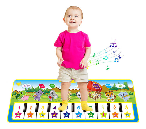Tapete Musical Para Piano Y Teclado Para Niños, Diseño De An