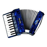 Acordeon Benson Bac08-pbl Azul Pérola 8 Baixos