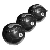 Kit Wall Ball 06kg + 08kg + 10kg Treino Funcional Bomcombate