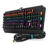 Teclado Gamer Mecânico Philips Pc Switch Blue Spk8413 Rgb