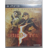 Jogo De Ps3 Resident Evil 5 Gold Edition Semi-novo Completo 