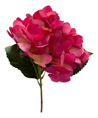 Hortensia Flor Artificial Premium 45cm Decoración Centro