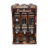 Pingometro Cantinho Da Cachaça - 3 Garrafas+copos Aperitivo
