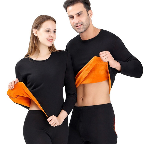 Conjunto Unisex De Ropa Interior Térmica Acolchada De Doble