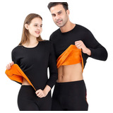 Conjunto Unisex De Ropa Interior Térmica Acolchada De Doble