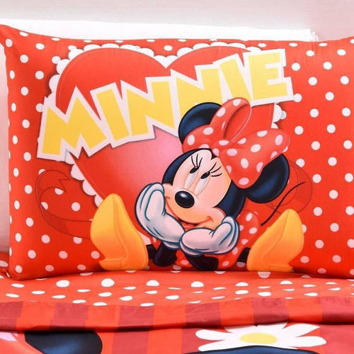 Juego De Sábanas Minnie - Original Disney - Cama Sencilla
