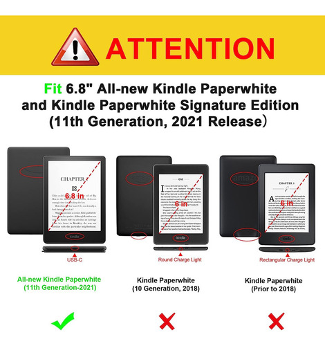 Funda Para Kindle Paperwhite 6.8 (11.ª Generación-2021)