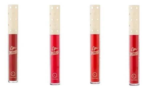 Kit Com 4 Lip Matte - Batom Matte Líquido Latika