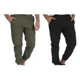 Pack Pantalón Hombre Jogger Cargo Babucha Gabardina 