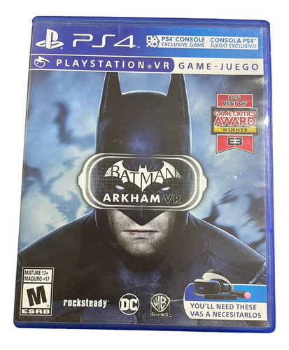 Juego Para Ps4: Batman Arkham Vr C